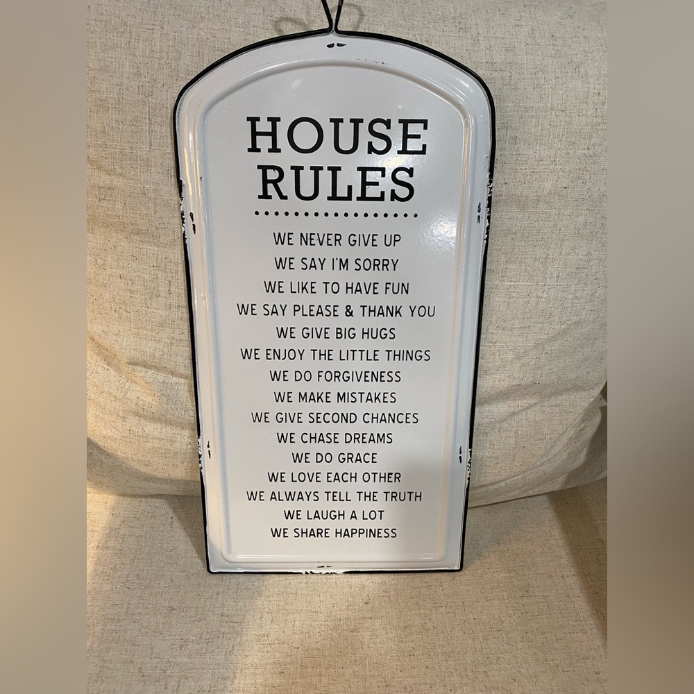 Farmhouse sign metal for decor